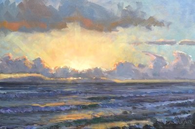 Surfers' Point, Sunset  by Gina Niebergall